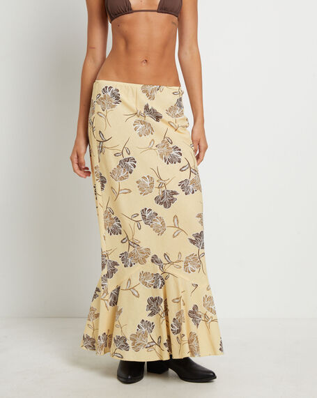Tanisha Fishtail Maxi Skirt in Assorted