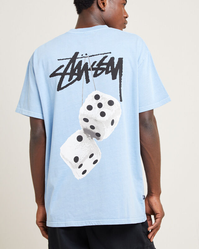 Fuzzy Dice Heavyweight Short Sleeve T-Shirt Powder Blue, hi-res image number null