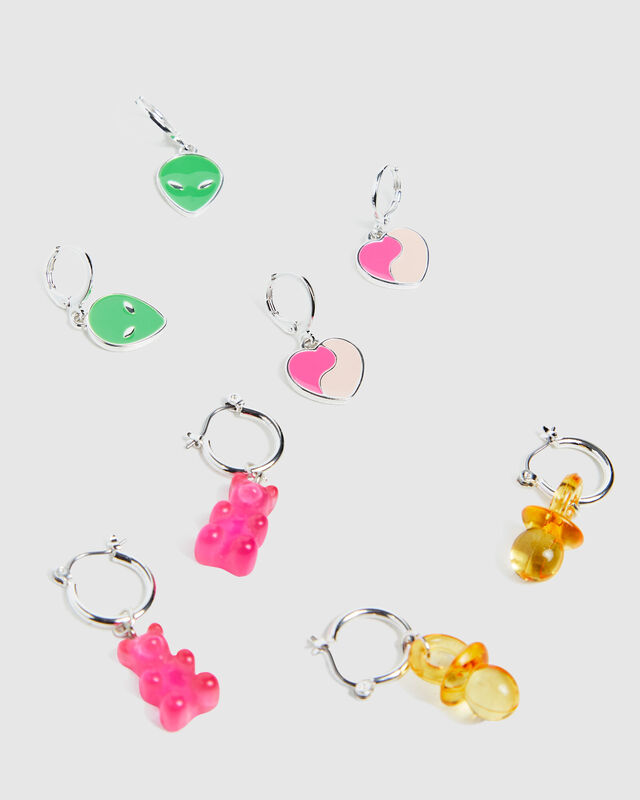 Novelty Multi Pack Earrings Assorted, hi-res image number null
