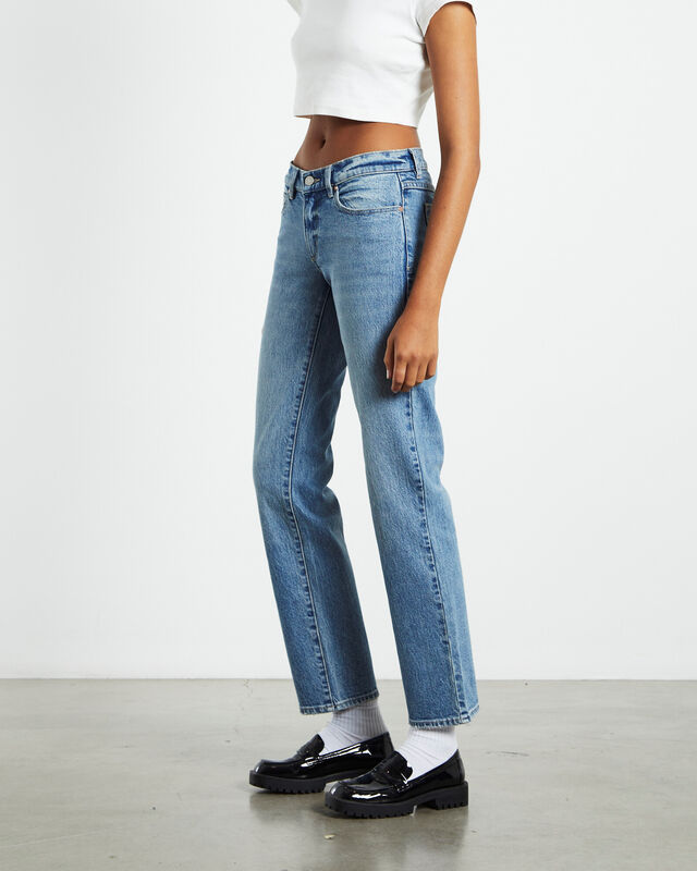 A 99 Low Straight Jeans Lizzie Y2K Blue, hi-res image number null