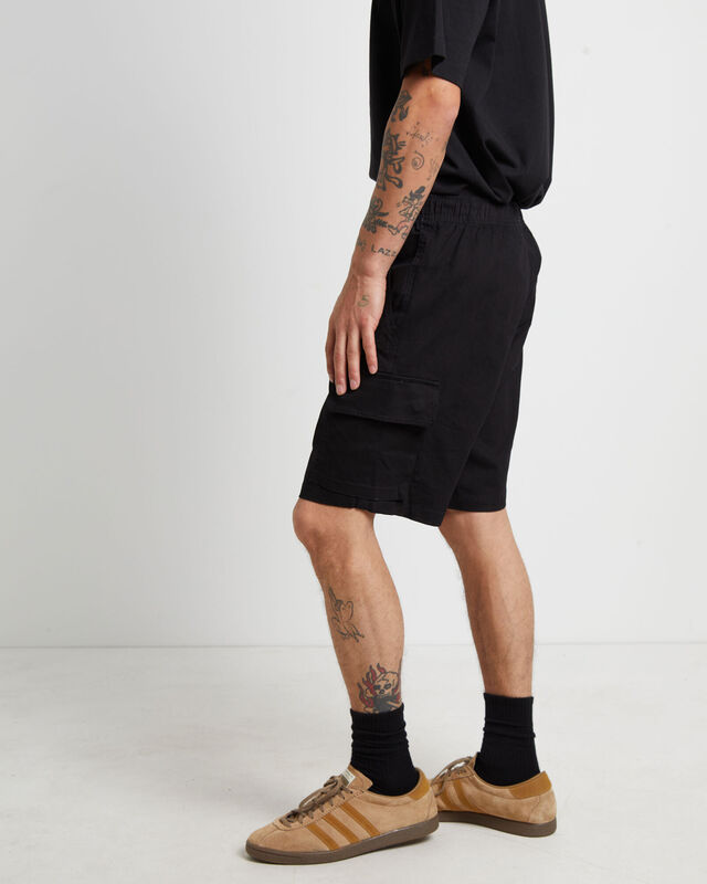 Cargo Shorts in Black, hi-res image number null