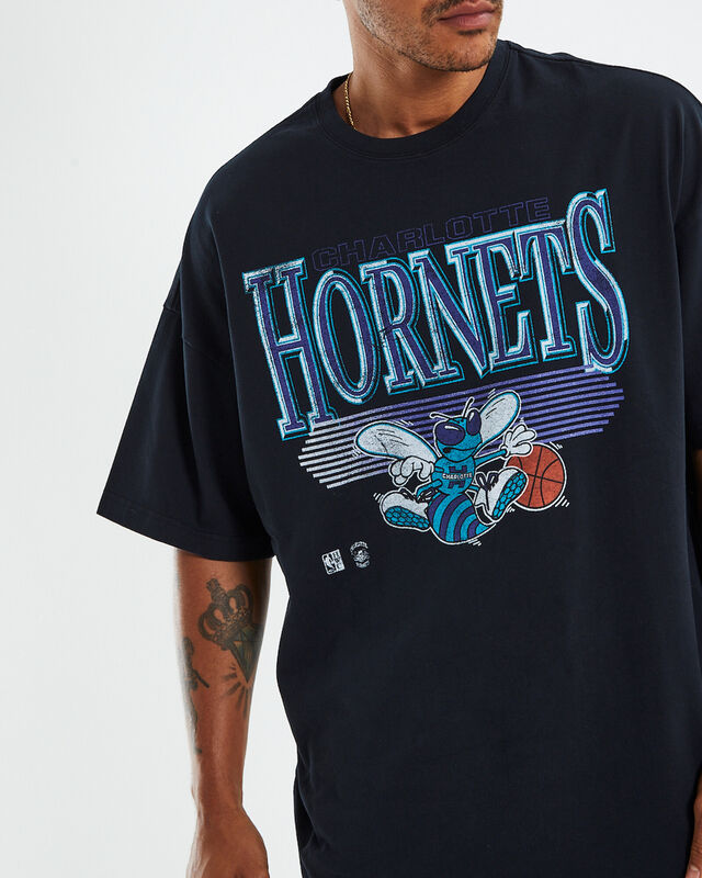 Underscore Charlotte Hornets T-shirt Faded Black, hi-res image number null