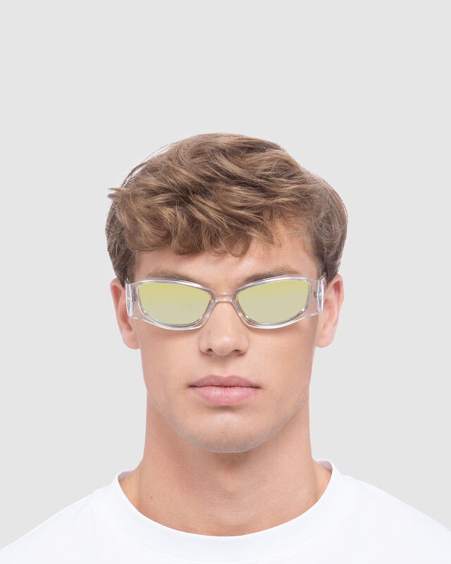 Afends X Le Specs Barrier Sunglasses Clear, hi-res image number null
