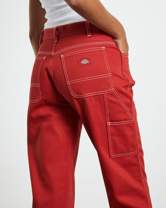 Low Rider Twill Carpenter Pants Cherry Red, hi-res image number null