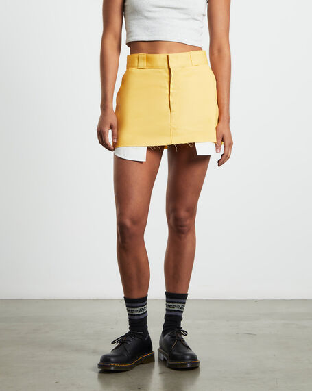 874 Mini Skirt in Cornsilk Yellow