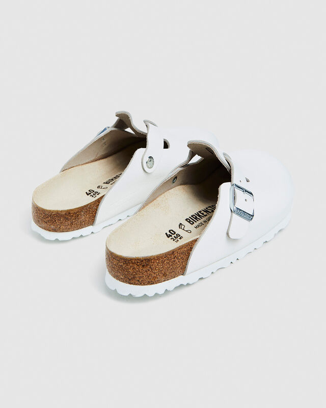 Boston Regular Sandals Natural Leather White, hi-res image number null