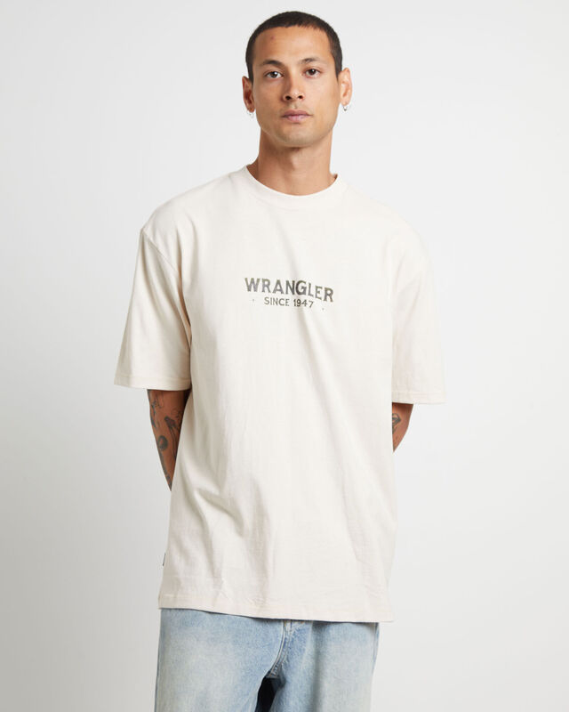 Entwined Slacker Short Sleeve T-Shirt in Ecru, hi-res image number null