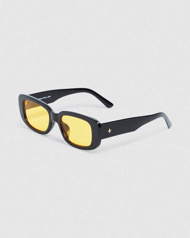 Rue Sunglasses Black/Yellow, hi-res image number null
