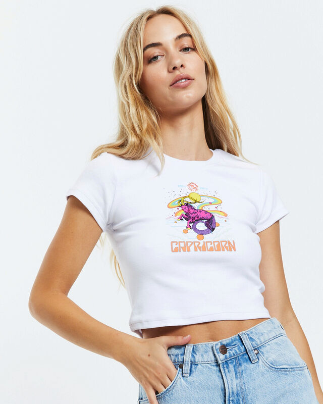 Capricorn Baby Tee White, hi-res image number null