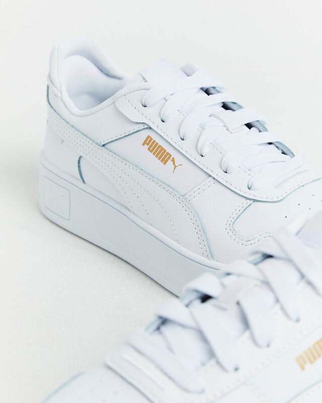Carina Street Puma Sneakers in White/Gold, hi-res image number null