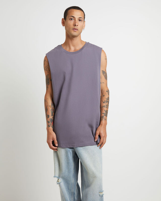 Muscle Tank in Pewter Grey, hi-res image number null