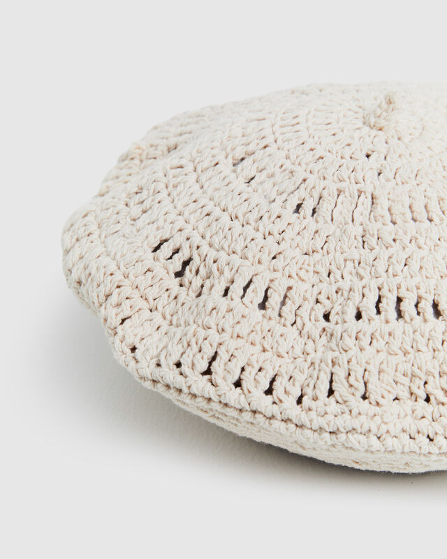 Simi Crochet Hat Natural, hi-res image number null