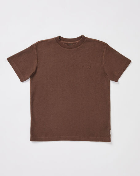 Teen Boys Ramona Short Sleeve T-Shirt in Cocoa