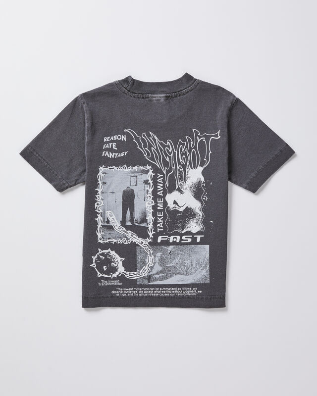 Teen Boys Transform Short Sleeve T-Shirt in Vintage Black, hi-res image number null