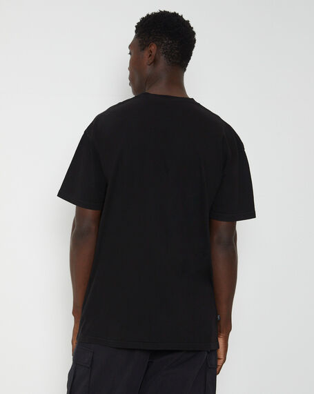 Thick 50-50 Short Sleeve T-Shirt in Black