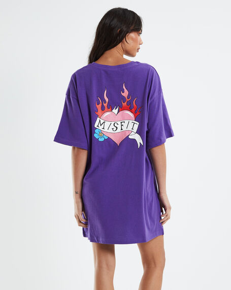 Love 5000 Tee Dress Purple