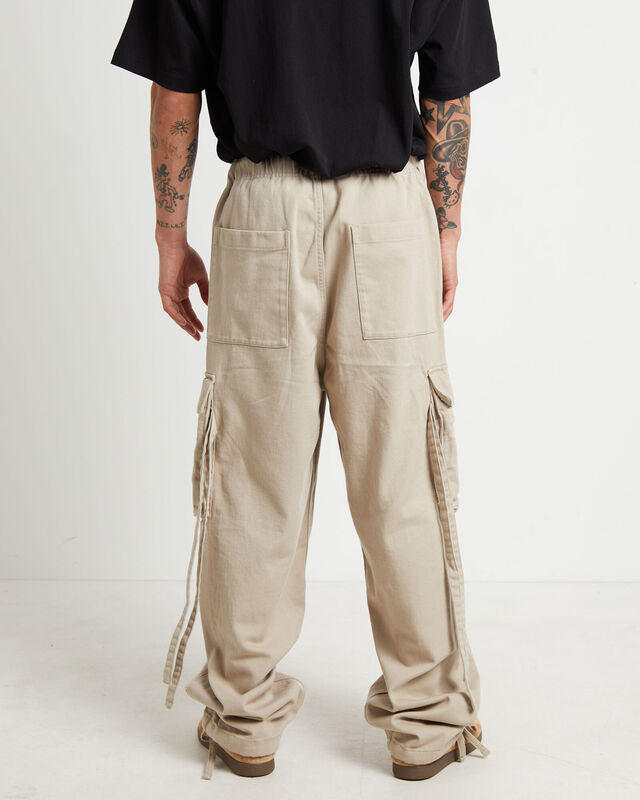 Straps Cargo Pants in Taupe, hi-res image number null