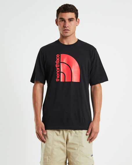 Short Sleeve Coords T-Shirt Black/Coral