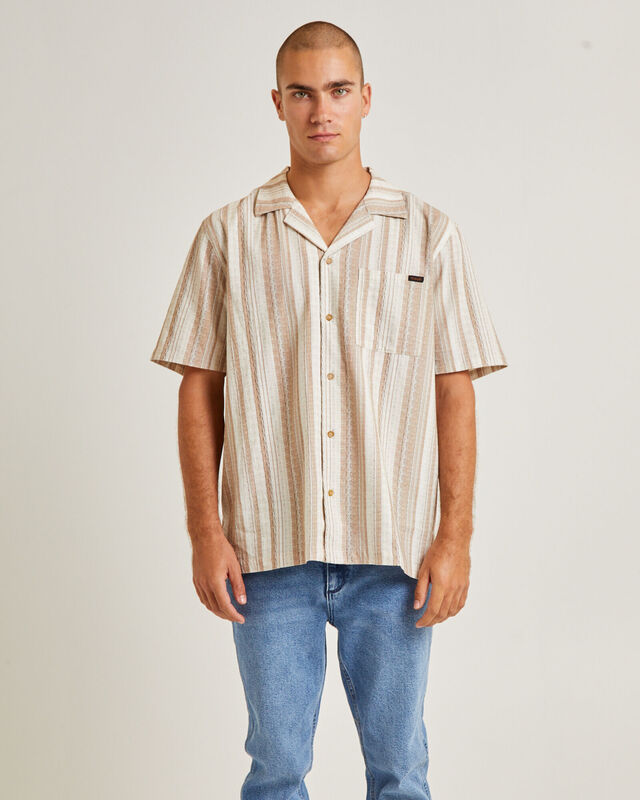 Resort Short Sleeve Shirt Mallorca Strip, hi-res image number null