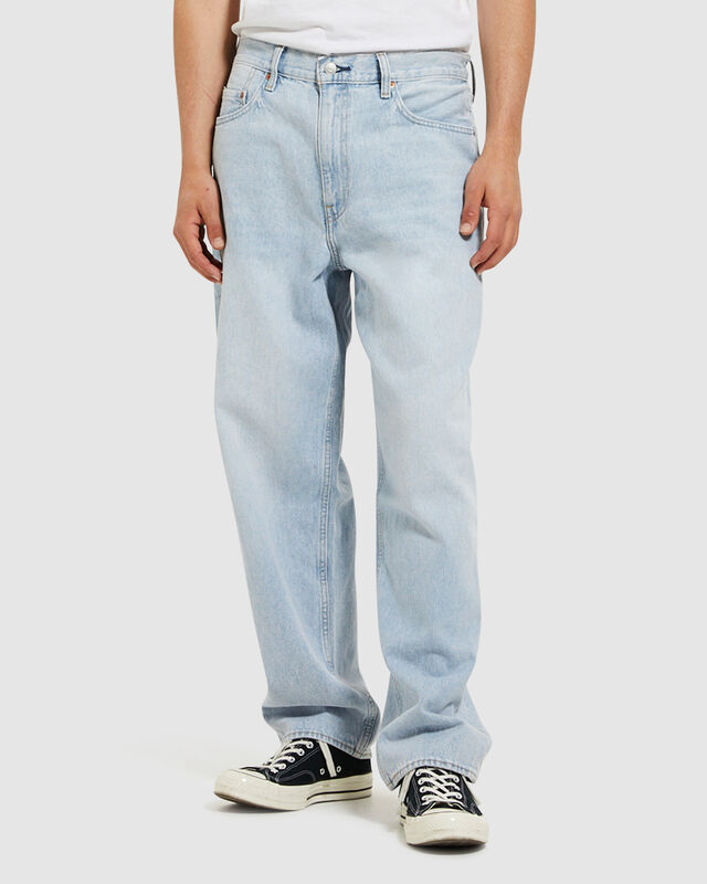Stay Baggy Taper Jeans Lite Euphoria Blue, hi-res image number null