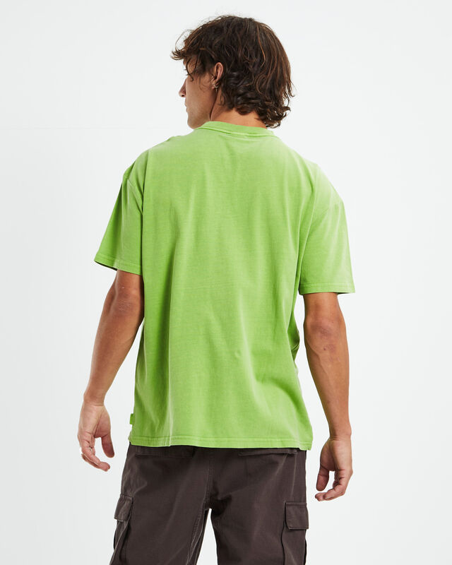 Psych Rev Short Sleeve T-Shirt Lime Green, hi-res image number null