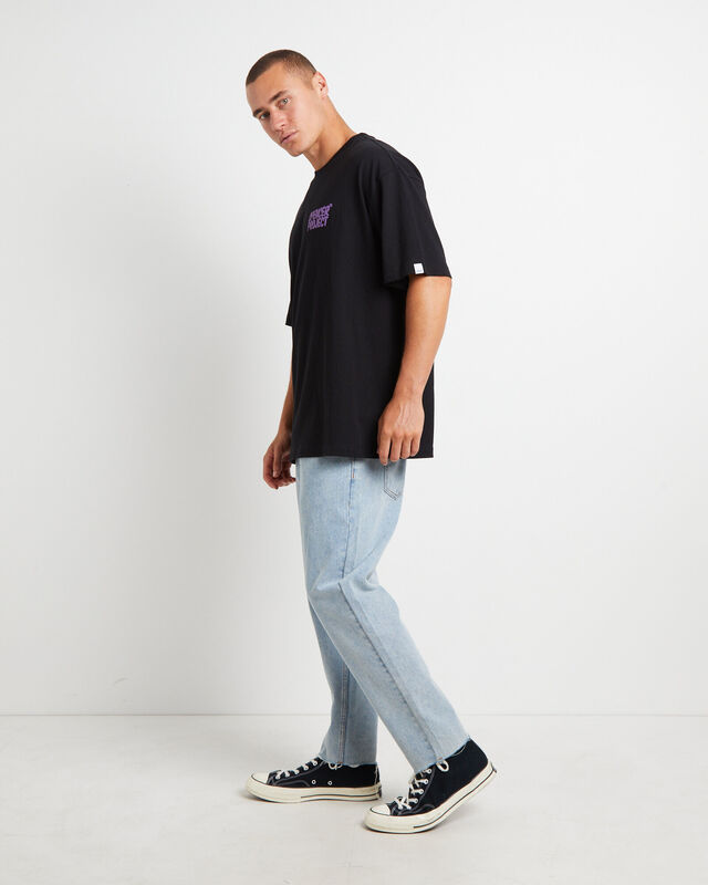 Puffy Short Sleeve T-Shirt in Black, hi-res image number null