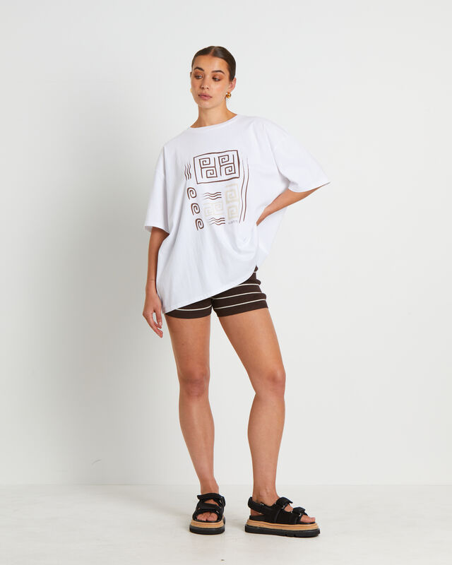 Let Go Oversized T-Shirt in White, hi-res image number null