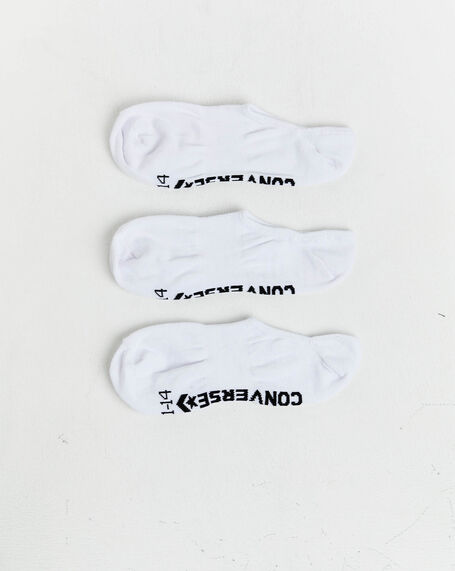 Invisible Socks 3 Pack in White