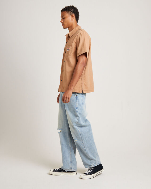 Workgear Denim Shirt in Almond, hi-res image number null