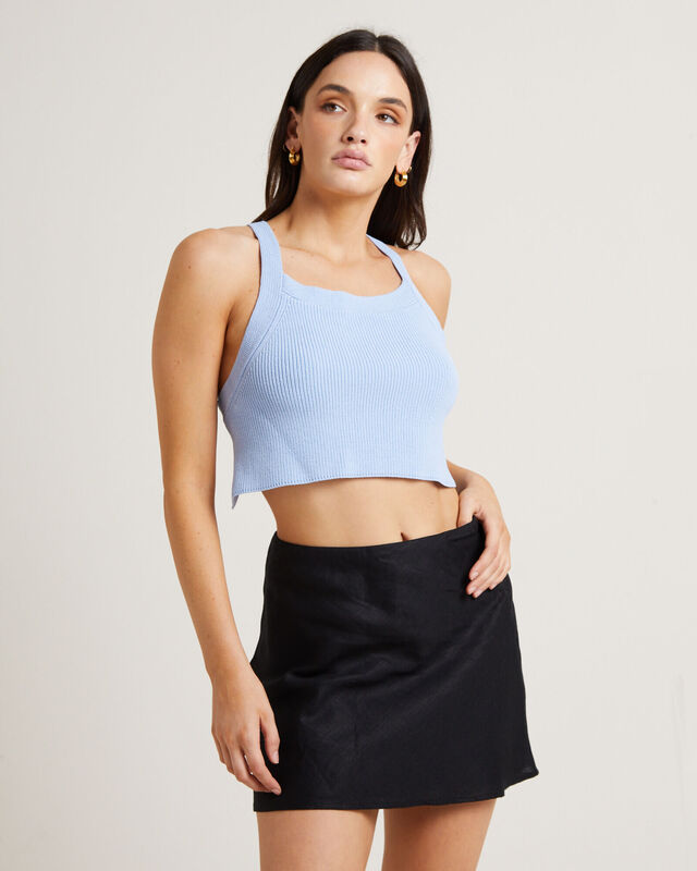 Andi Compact Knit Cross Back Top, hi-res image number null