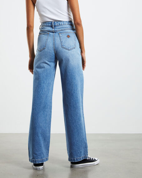 A 94 High & Wide Jeans Alexis Organic Rip Blue