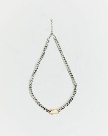 Cora Chain Link Necklace in Gold/Silver