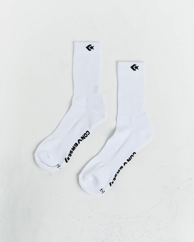 Chevron Crew Socks 3 Pack in White, hi-res image number null