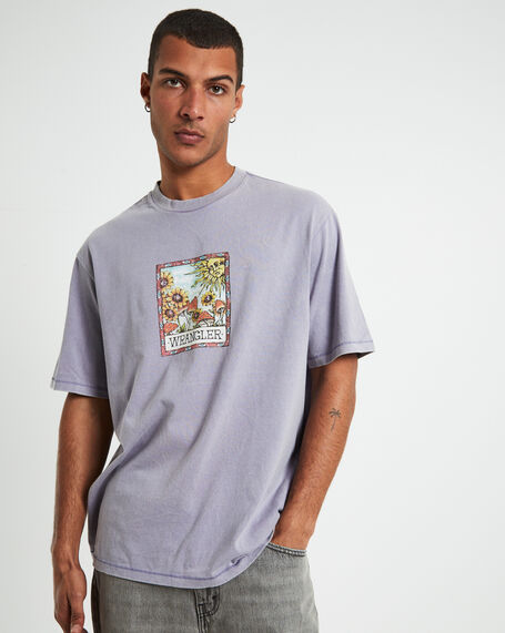 Fortunes Baggy Short Sleeve T-Shirt Cloudy Purple