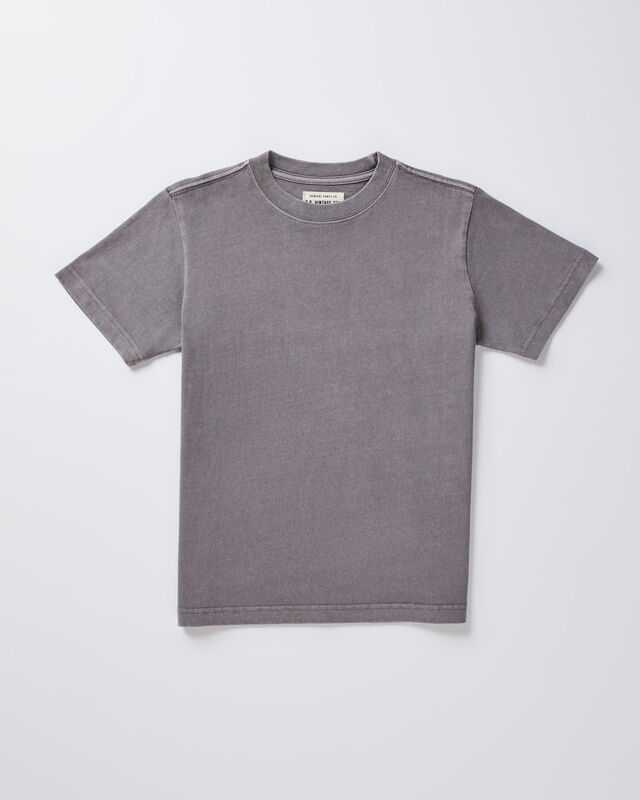 Teen Boys OG Vintage Short Sleeve T-Shirt Pewter Grey, hi-res image number null
