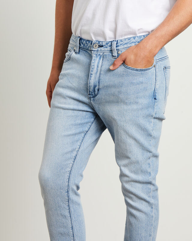 A Dropped Slim Denim Jeans in Rossi Blue, hi-res image number null