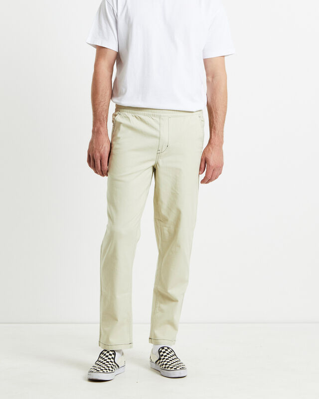 Contrast Stitch Pants Cream, hi-res image number null