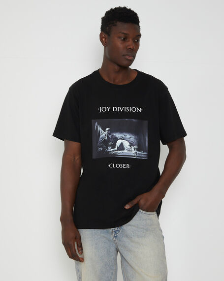 Joy Division Closer Band T-Shirt in Jet Black