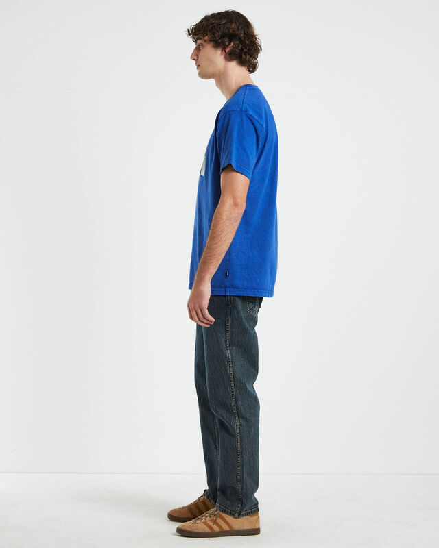 Heavy Venice Short Sleeve T-Shirt in Blue, hi-res image number null