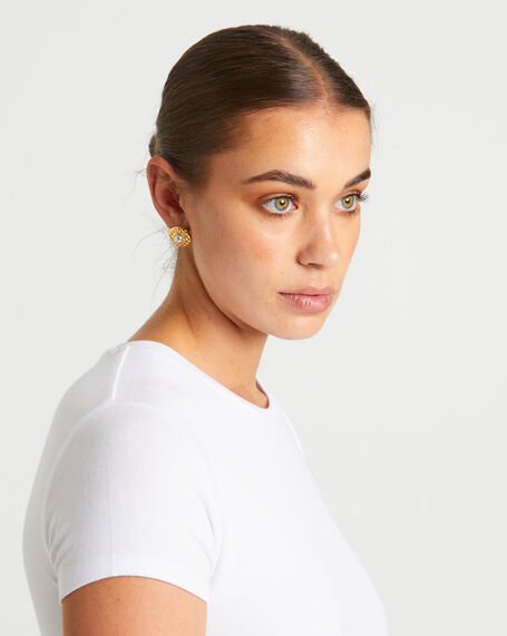 Marni Peral Stud Earrings in Gold