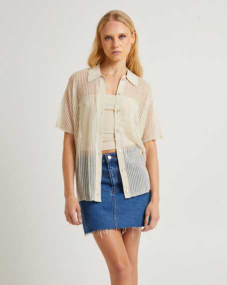 Zadie Knit Shirt Coconut