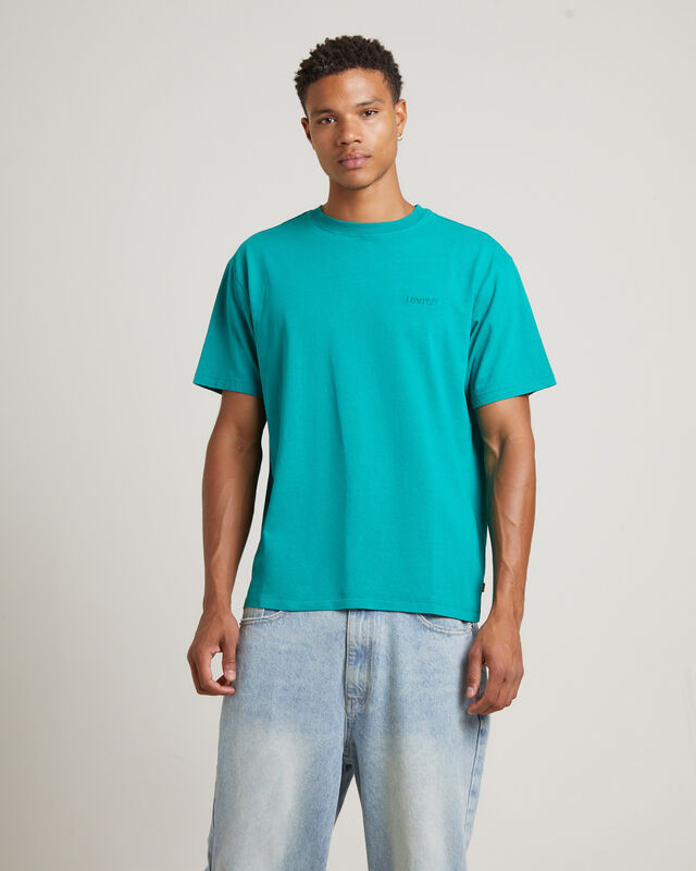 Red Tab Vintage Short Sleeve T-Shirt in Sporting Green, hi-res image number null