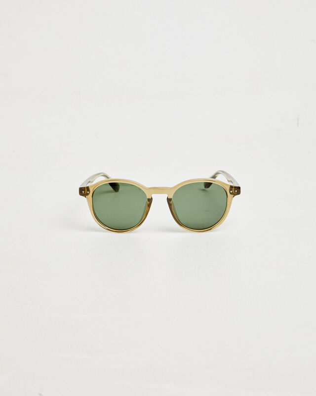 Mel Polished Sunglasses in Ochre Dark Green, hi-res image number null