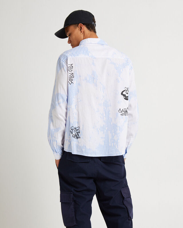 Before Empires Long Sleeve Shirt Acid Blue, hi-res image number null