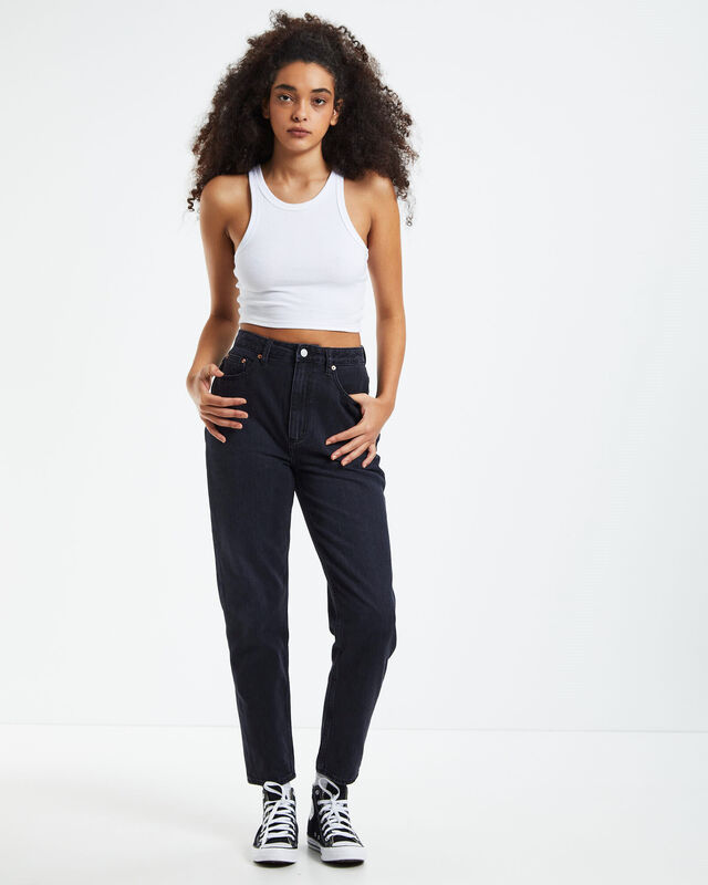 High Moms Jeans Clean Black Theory, hi-res image number null