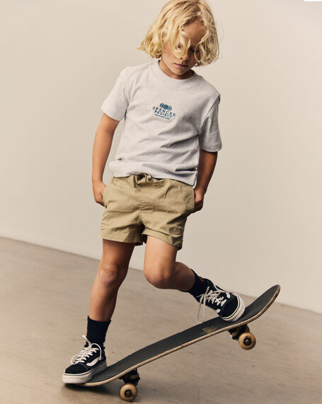 Boys Court Short Sleeve T-Shirt in Frost Marle