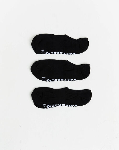 Invisible Socks 3 Pack in Black