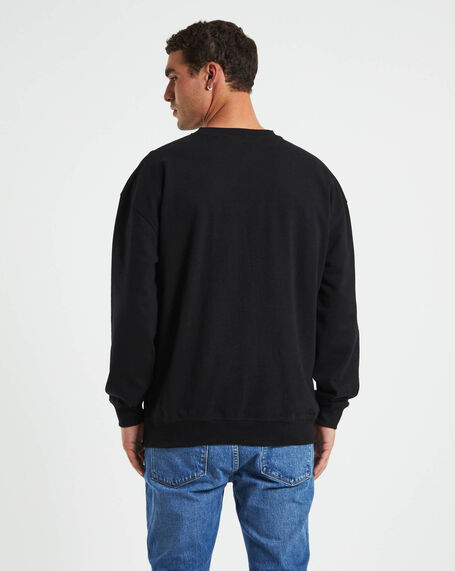 Norrie Long Sleeve Sweatshirt in Black