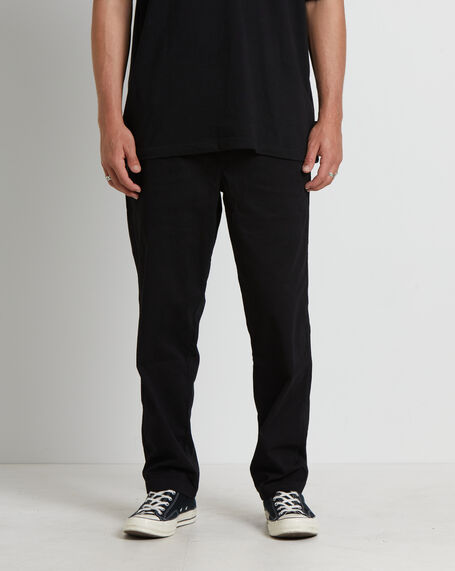 Chiller Pants in Twill Black