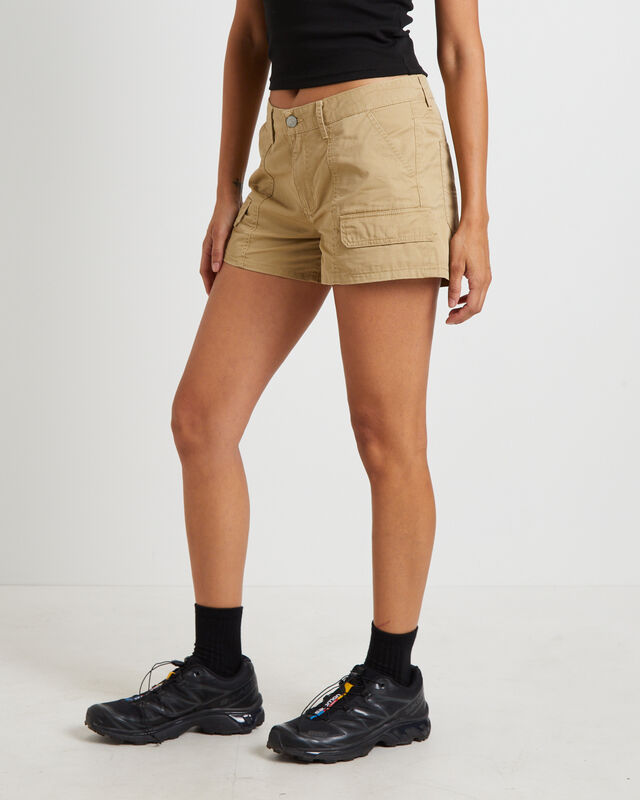Y2K Low Relaxed Shorts in Light Stone, hi-res image number null
